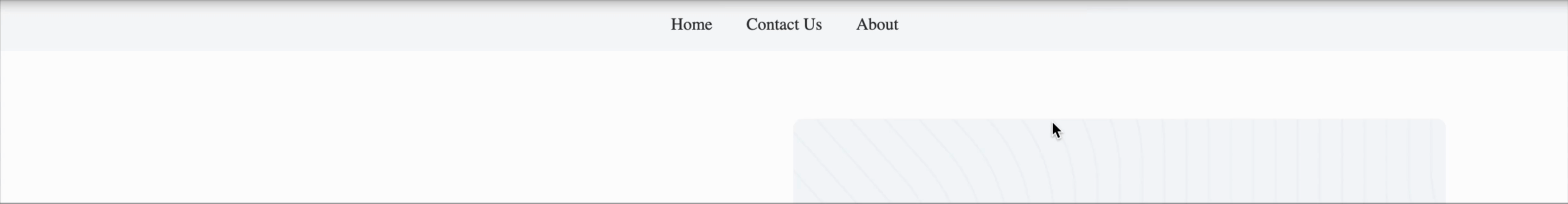 Header with dropdown